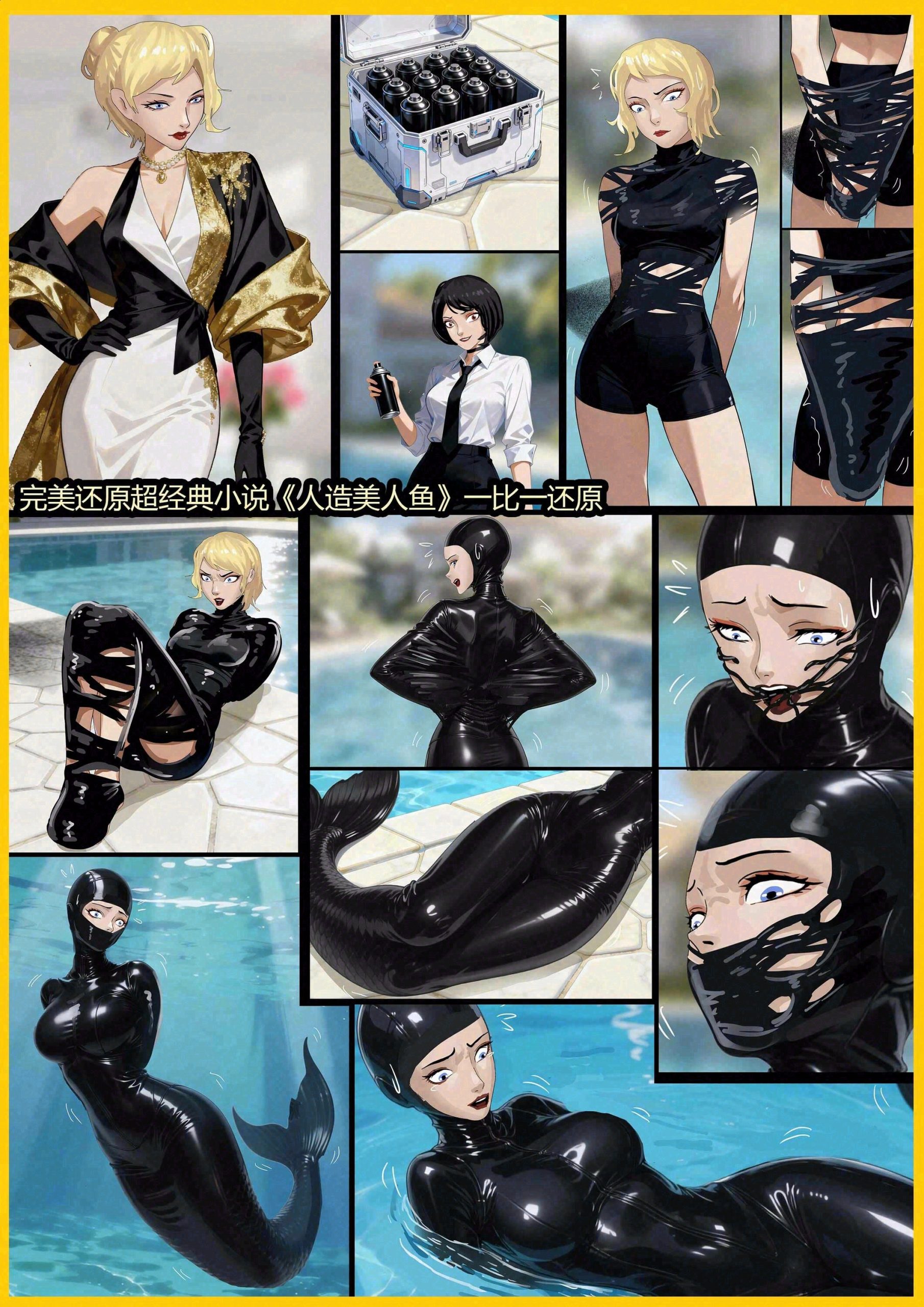 《超人气小说改漫画——人造美人鱼》完美还原原著小说 一比一还原-5元站
