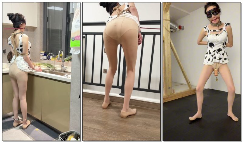 【眼眸出品】第九十四部 《全网独创半蹲惩罚器之女仆家政惩罚》（上集）-视频-5元站