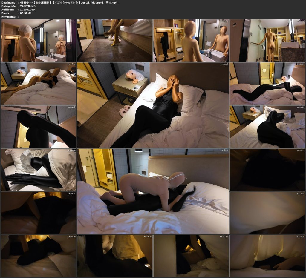 【黎梦LEEDM】【多层全包の高朝时刻】zentai、kigurumi、丝袜-视频-5元站