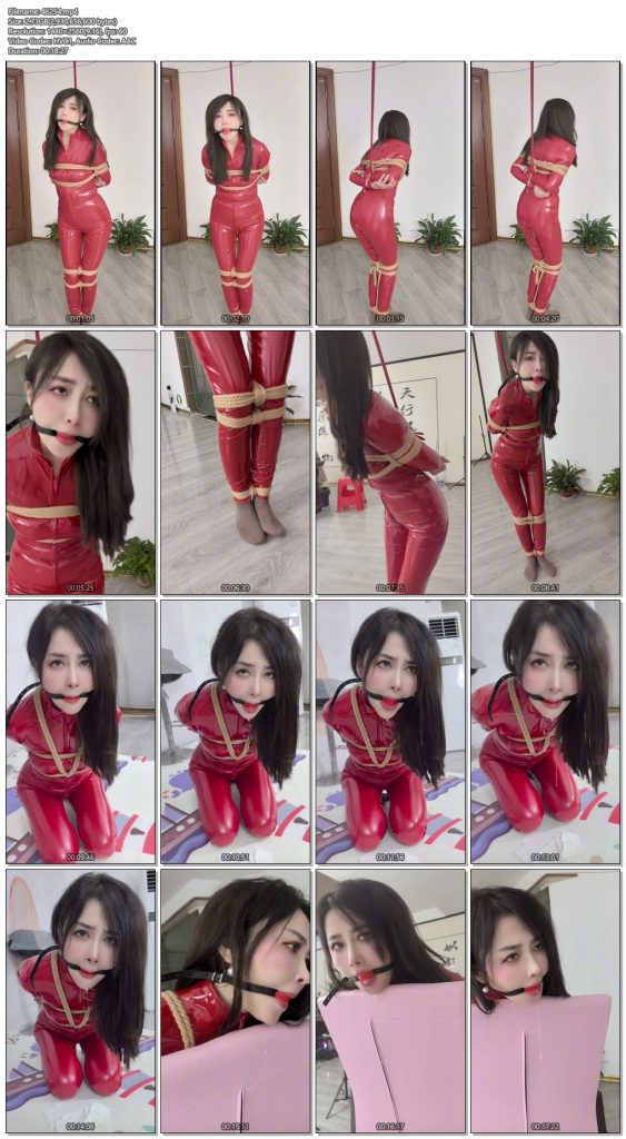 【栖月】高冷御姐皮衣新作来袭！《绝望无助的女搜查官》口球捆绑楚楚可怜-视频-5元站