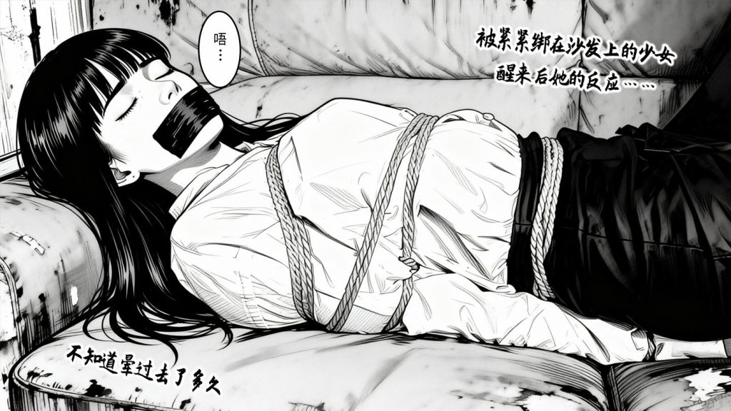 图片[2]-[不隐漫画] 绑架系列001 废弃房屋内的挣扎 黑丝高跟紧缚 进修后的回归首作 - 5元站-5元站