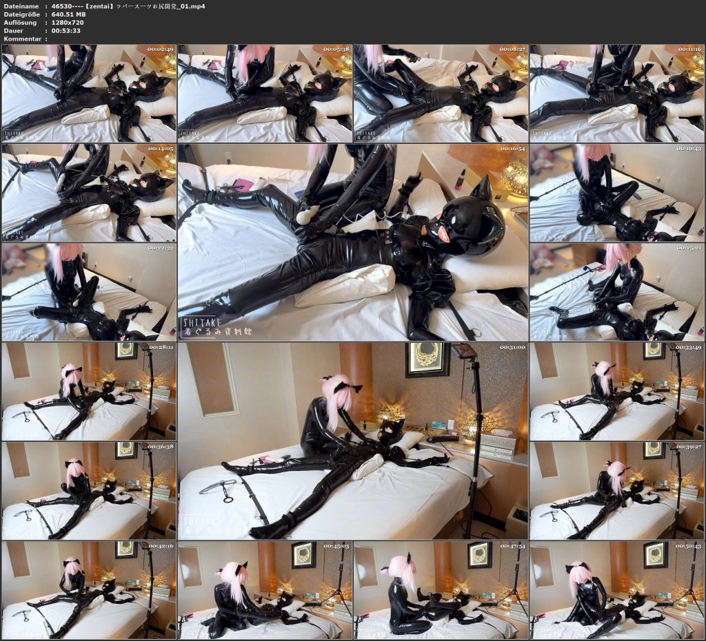 【zentai】ラバースーツお尻開発_01-视频-5元站