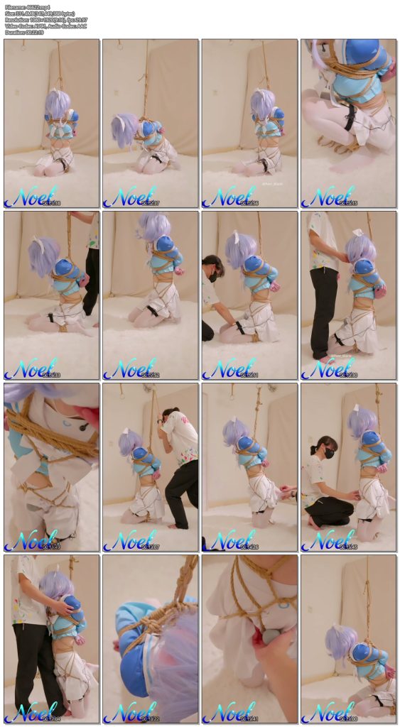 【Noel】蔚蓝档案-阿罗娜cos_2 日式紧缚+半吊缚+电击+gc+放置挣扎-视频-5元站