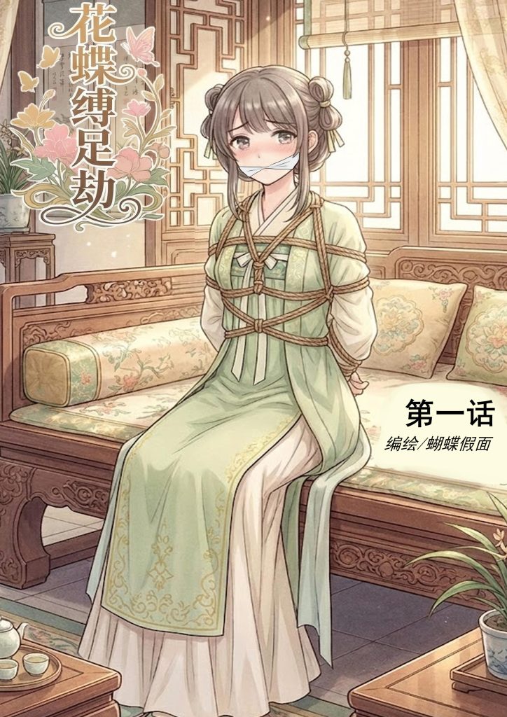 花蝶缚足劫第1话：采花贼绑架小丫鬟捆绑堵嘴挠脚用药拷问！-5元站