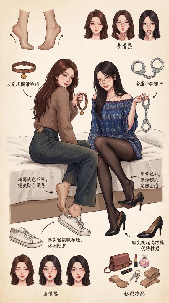 高级订制图双人版 上 当你暗恋的女生和她闺蜜一起出现在你家里 [57P]-5元站