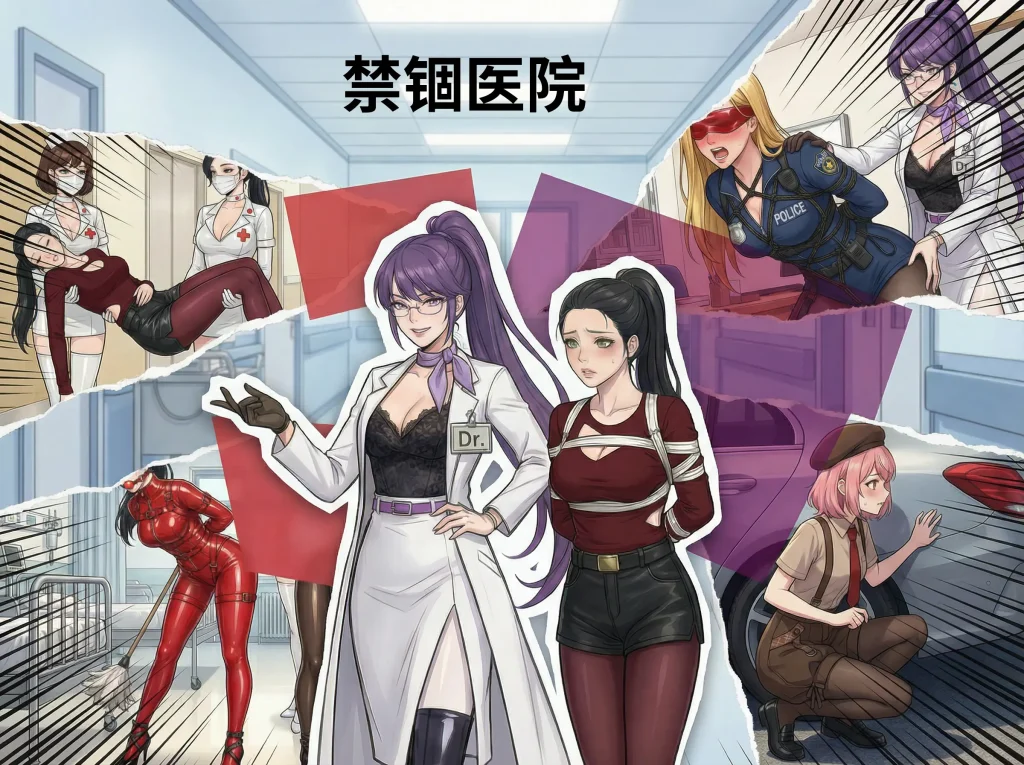  禁锢医院-搜查官携手女侦探姐妹潜入可疑精神病院，惨遭内鬼出卖被各个击破，女医生与护士们轮番羞耻玩弄侦探姐妹-5元站