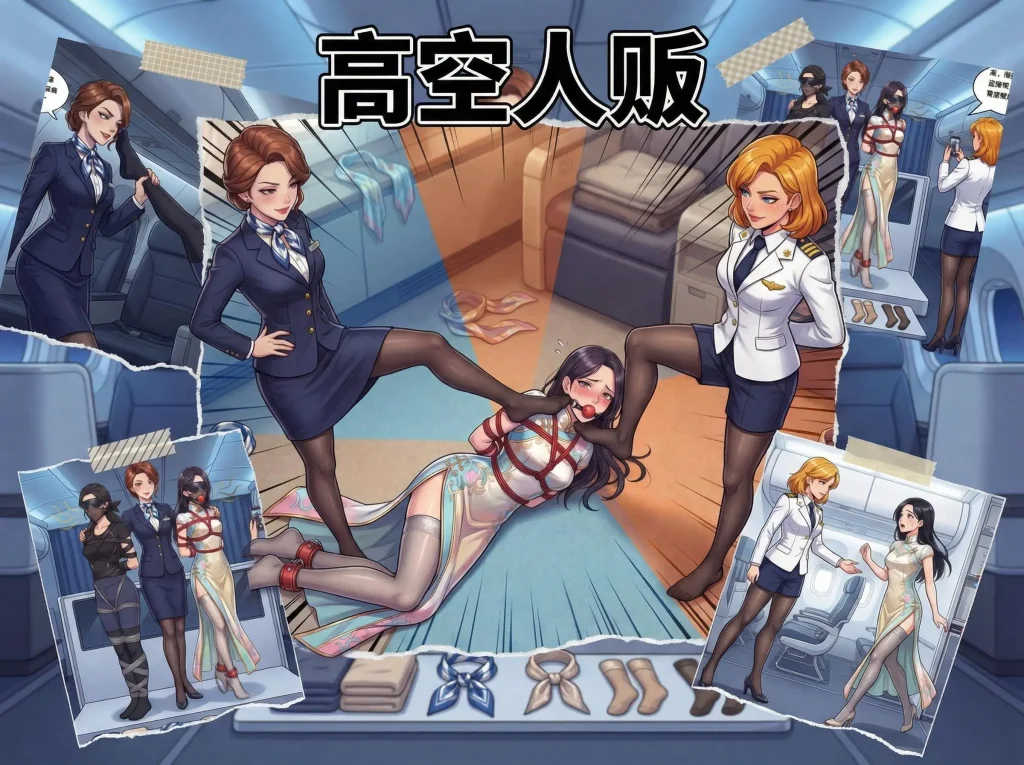  高空人贩-私人航班上久别重逢的大学室友们，没料到她们早已成为冒牌空乘的猎物。无处可逃的航班-5元站