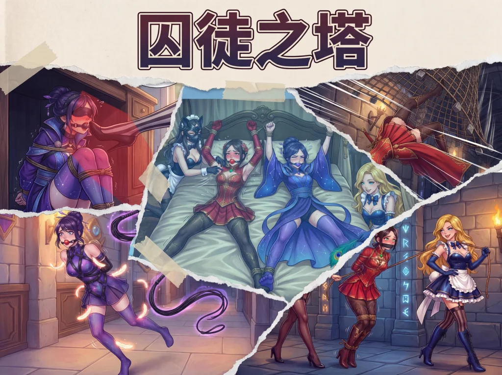  囚徒之塔-魔法塔冷艳主人被女仆逆袭，连累好友一并被女仆们捆绑玩弄。-5元站