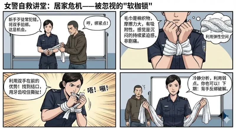 图片[3]-[lians] 绑架自救讲堂（居家篇）女警解说各种工具和情况下如何逃走自救脱离绑架 [14P] - 5元站-5元站