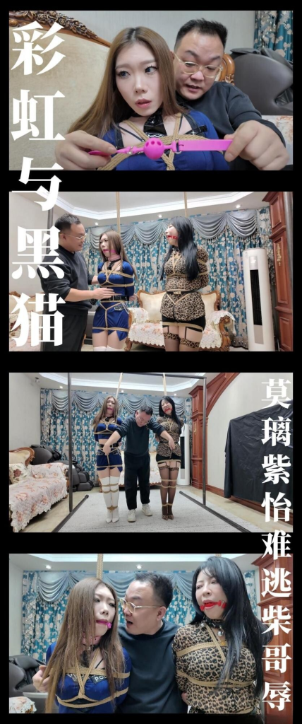 【枫叶工作室】《彩虹与黑猫·黑猫小分队·莫璃紫怡难逃柴哥辱》-视频-5元站
