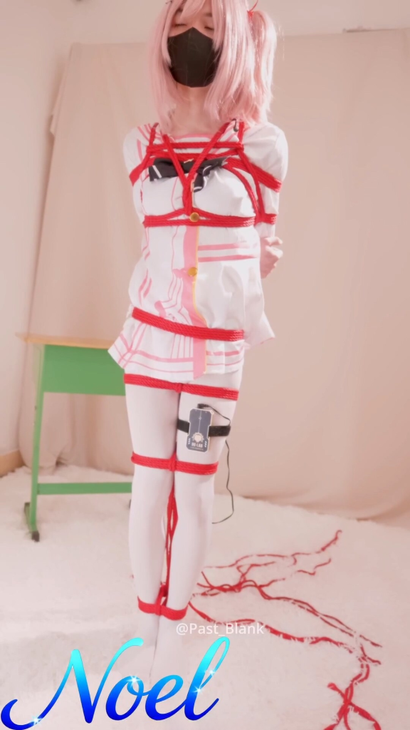 【Noel】碧蓝档案-鹫见芹娜cos 日式紧缚+驷马+电击+GC+放置挣扎-视频-5元站