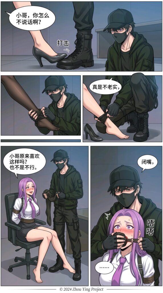 图片[2]-[嘤嘤嘤]《束缚游戏》第二话：绑架美女上司秘书 [30P] - 5元站-5元站