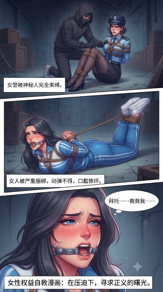 图片[2]-[lians] 被绑架的学生妹逃脱失败，但是警察前来营救最终还是被抓住绑了起来，两人双双失禁，被吊缚 [23P] - 5元站-5元站