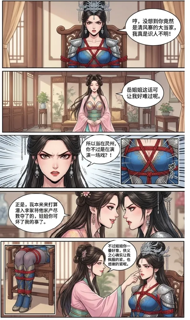 图片[4]-[qsllxfx] 巾帼紧缚录之岳凌云传奇第四话 [38P] - 5元站-5元站