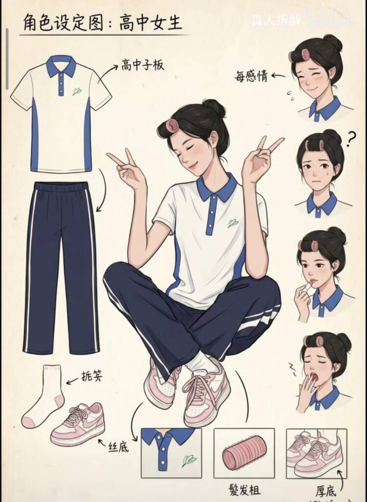 图片[2]-[lians] （中式校服篇）两个女生身穿中式校服演示如何自救，各种老师详细讲解，最后两个女生被老师装进麻袋用面包车运走（内含女生的结构图） [13P] - 5元站-5元站