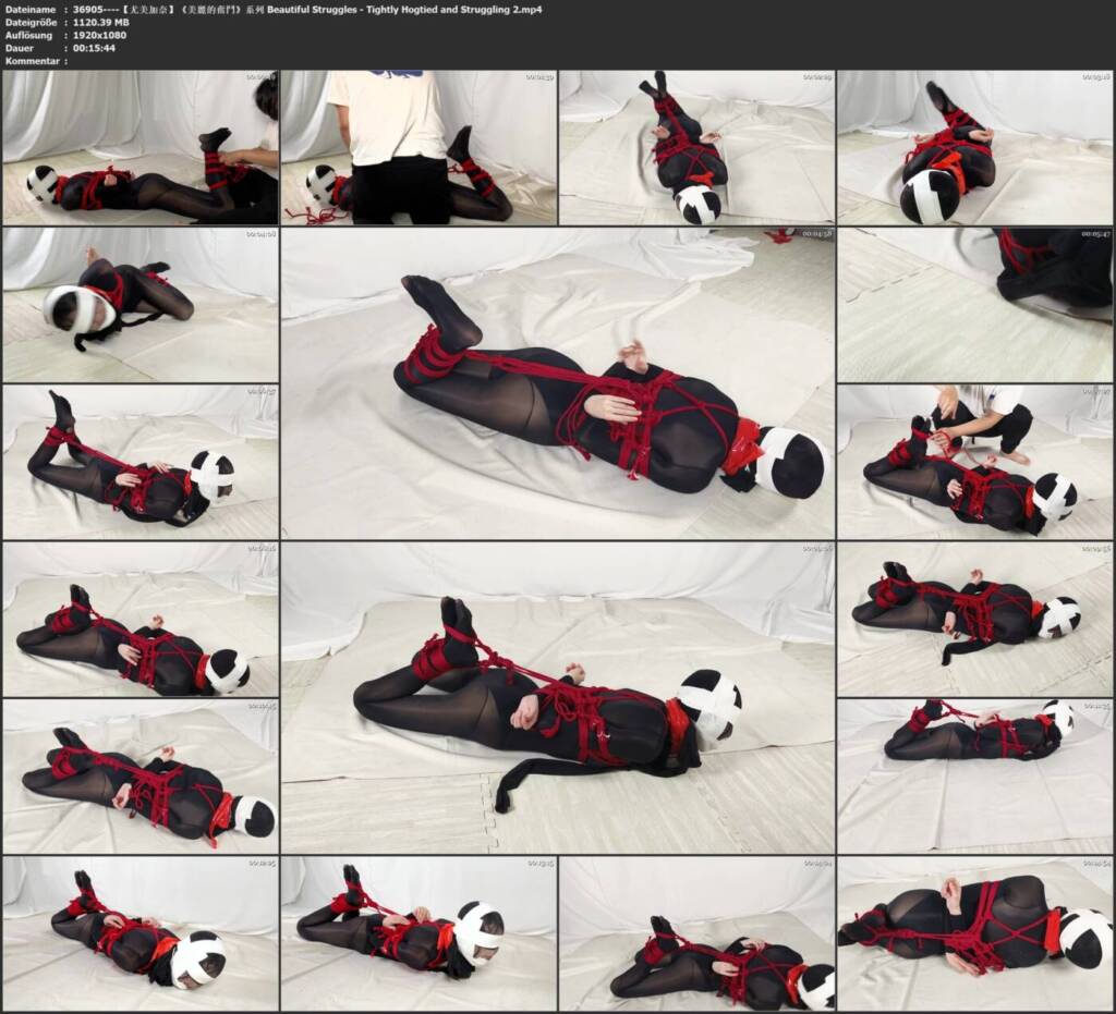 图片[2]-【尤美加奈】《美麗的奮鬥》系列 Beautiful Struggles - Tightly Hogtied and Struggling 2-视频-5元站