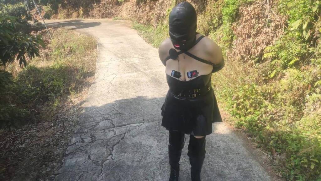 图片[2]-【曼陀罗】逼着熟妇爬山晒太阳，双口齐堵，只有登上山顶，你才能上厕所，除非你能挣脱手臂上的三层封印！然后拔出塞子 !-视频-5元站