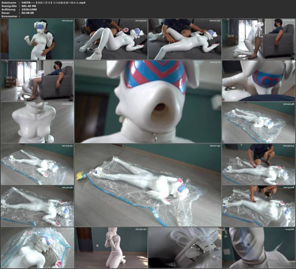 图片[3]-【闪闪工作室】全白硅胶连体口伺女犬-视频-5元站