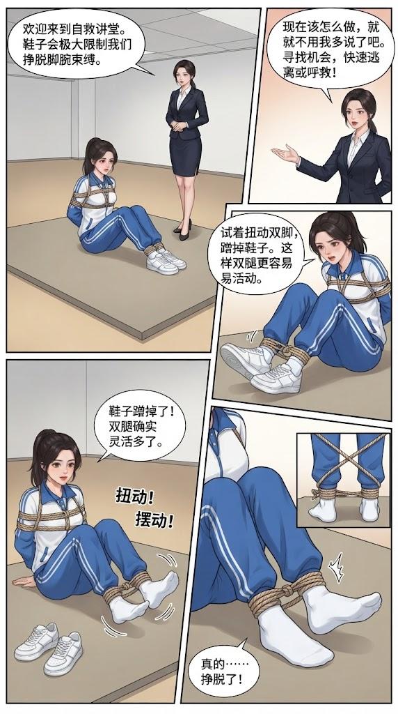 图片[2]-[lians] 安全自救讲堂专业篇（内含摸胸，摸腿，挠脚心，吊缚，反转女讲师被绑，口水，角色拆解图） [29P] - 5元站-5元站