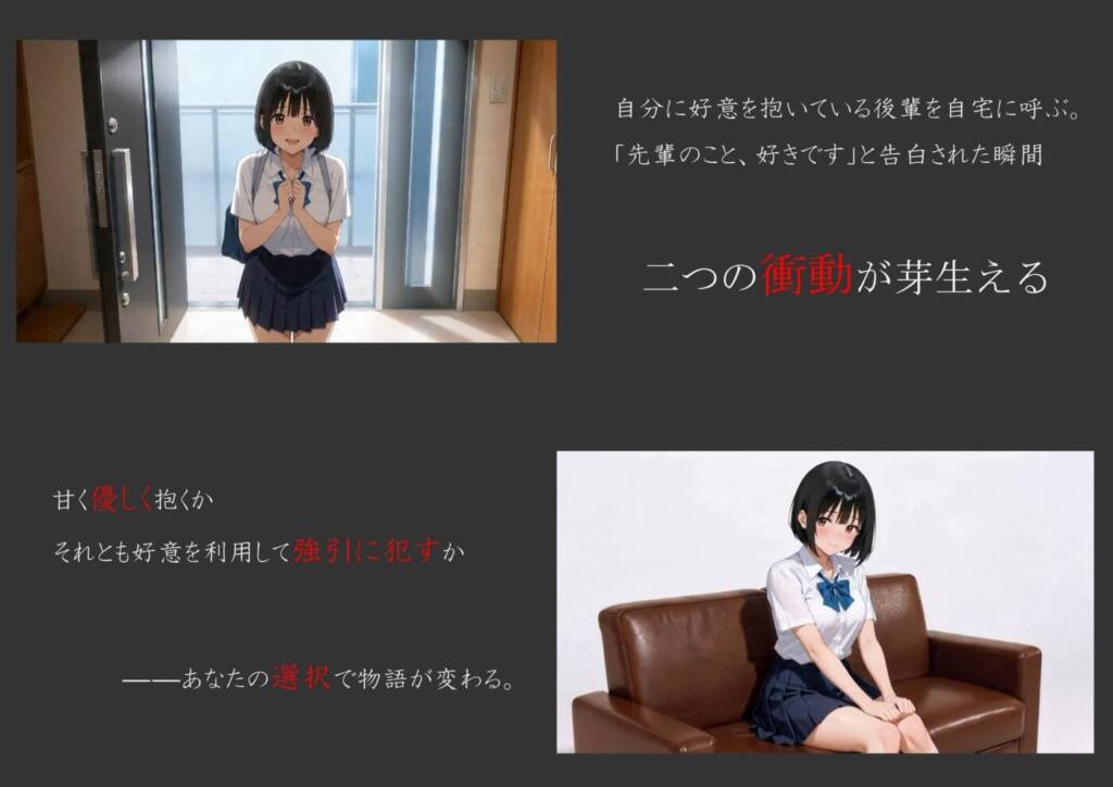图片[4]-[SLG/PC/AI汉化] 我把喜欢我的后辈叫到家里，把她侵犯了 俺のことが好きな後輩を自宅に呼んで犯してみた-游戏-5元站
