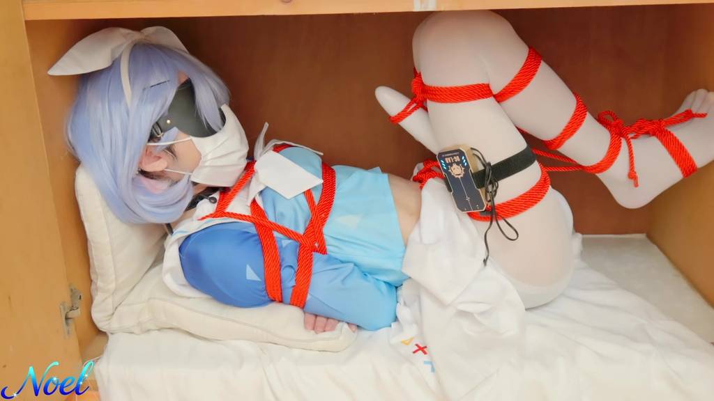 【Noel】蔚蓝档案-阿罗娜cos 日式紧缚+电击+gc+放置挣扎+口球-视频-5元站