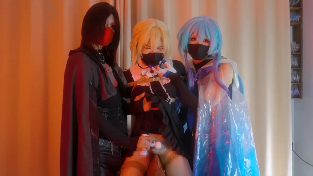 【刻猫猫不是色猫猫】【伪娘·COSPLAY·三角木马·后入·贞操锁】-视频-5元站
