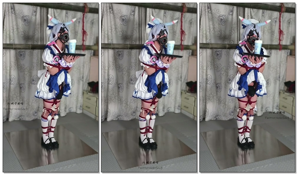【坎喵】原神cos-希格雯女仆罚站架放置+斐济杯强高地狱-视频-5元站