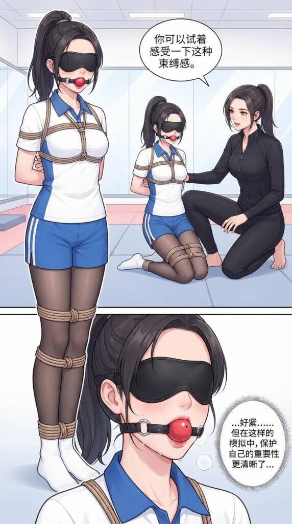 图片[2]-[lians] 少女的绳缚自救讲堂校服黑丝篇（内含，堵嘴，蒙眼，赤脚挠脚心，驷马捆绑，吊缚，失禁.....） [52P] - 5元站-5元站