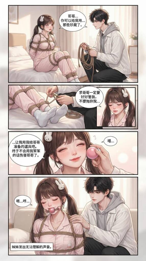图片[3]-[lians] 妹妹居然是个抖m兄妹恋篇（内含被妹妹言语辱骂，脚底踩脸，捆绑调教妹妹，挠脚心，失禁，堵嘴蒙眼，戴耳机，妹妹完全听话后的日常生活） [40P] - 5元站-5元站