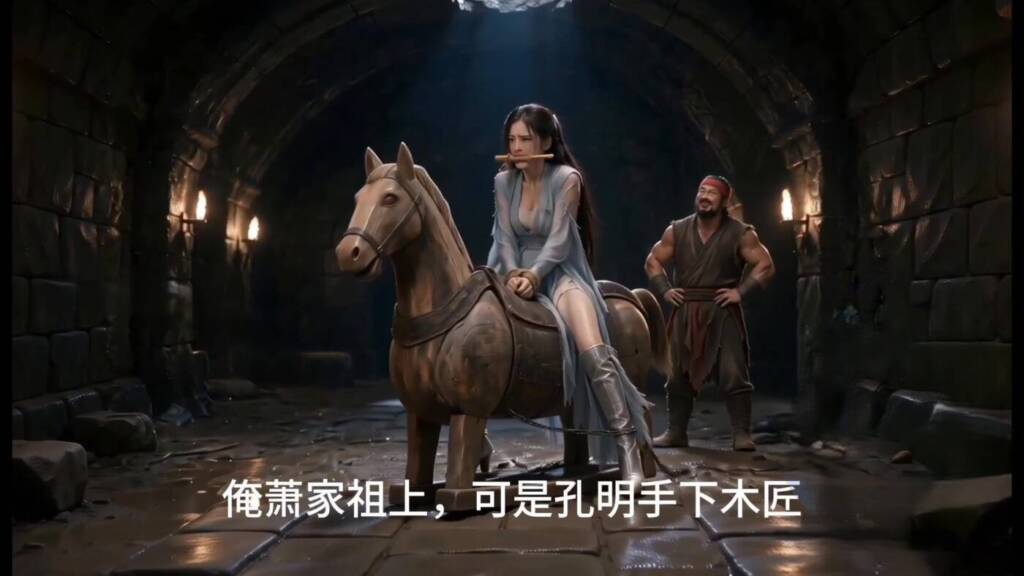 【AI作品】《珊·胡·劫03-女侠女匪的酷刑炼狱！》（倒吊水刑+杖责暴衣+藤蔓走绳+移动木马+固定鞭笞+耻辱火印）-视频-5元站