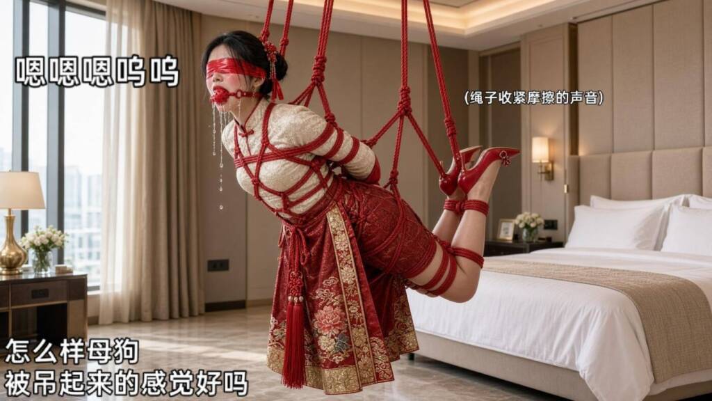 图片[4]-[大呲花hhh] DID精品剧情大作:大喜之日！ 最美新娘被丈夫抛弃，遭劫匪绑架凌辱折磨，驷马蹲缚吊缚等多种姿势，按摩棒强高、项圈tk、恋足、接口水等多种元素。 [135P] - 5元站-5元站